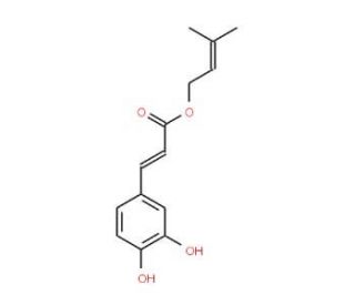 Caffeic acid 1,1-dimethylallyl ester (CAS 118971-61-2) - chemical structure image