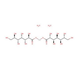 Calcium &alpha;-D-heptagluconate dihydrate (CAS 10030-53-2) - chemical structure image