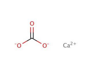 Calcium carbonate (CAS 471-34-1) - chemical structure image
