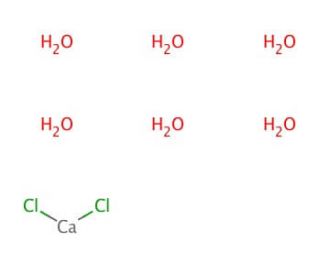 Calcium chloride hexahydrate (CAS 7774-34-7) - chemical structure image