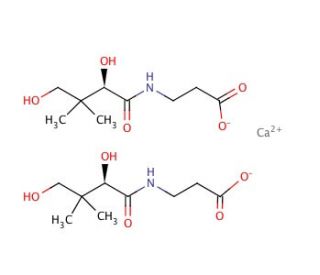 Calcium D-(&plus;)-pantothenate (CAS 137-08-6) - chemical structure image