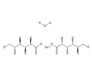 Calcium D-gluconate monohydrate (CAS 66905-23-5) - chemical structure image