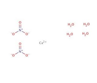 Calcium nitrate tetrahydrate (CAS 13477-34-4) - chemical structure image