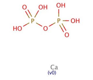 Calcium pyrophosphate (CAS 7790-76-3) - chemical structure image