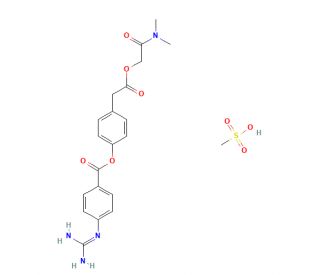 Camostat mesylate (CAS 59721-29-8) - chemical structure image
