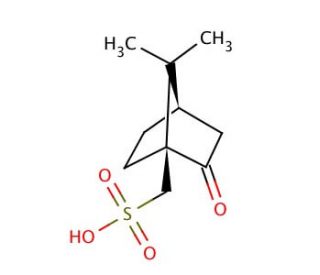 Camphor-10-sulfonic acid (&beta;) (CAS 5872-08-2) - chemical structure image