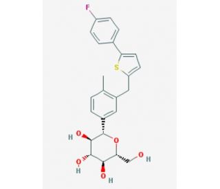 Canagliflozin (CAS 842133-18-0) - chemical structure image
