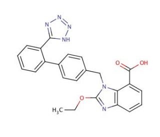 Candesartan (CAS 139481-59-7) - chemical structure image
