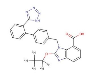 Candesartan-d5 (CAS 139481-59-7 (unlabeled)) - chemical structure image