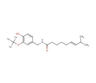 Capsaicin-d3 (CAS 1185237-43-7) - chemical structure image
