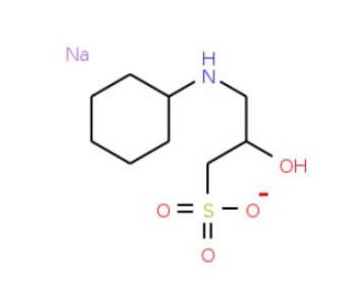 CAPSO sodium salt (CAS 102601-34-3) - chemical structure image