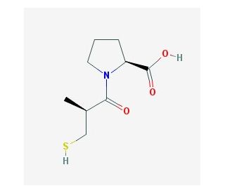 Captopril (CAS 62571-86-2) - chemical structure image