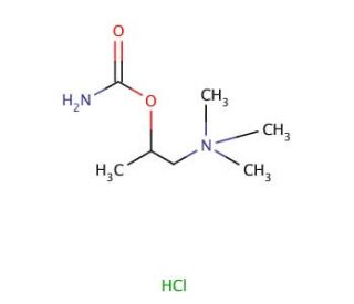 Carbamyl-&beta;-methylcholine chloride (CAS 590-63-6) - chemical structure image