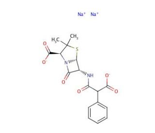 Carbenicillin disodium salt (CAS 4800-94-6) - chemical structure image