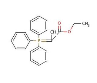 (Carbethoxyethylidene)triphenylphosphorane (CAS 5717-37-3) - chemical structure image