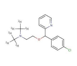 Carbinoxamine-d6 Maleate Salt (CAS 1216872-59-1) - chemical structure image