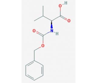 Carbobenzyloxy-L-valine (CAS 1149-26-4) - chemical structure image