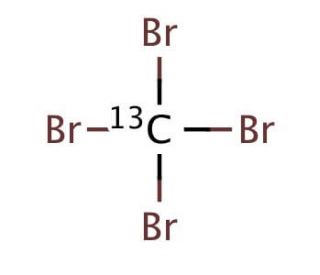 Carbon-13C tetrabromide (CAS 72802-79-0) - chemical structure image