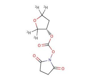 Carbonic Acid 2,5-Dioxopyrrolidin-1-yl (S)-Tetrahydrofuran-d4-3-yl Ester - chemical structure image