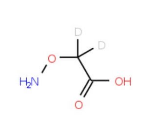 Carboxymethoxyamine-d2 Hemihydrochloride (CAS 2921-14-4 (unlabeled)) - chemical structure image