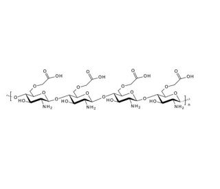 Carboxymethyl chitosan (CAS 83512-85-0) - chemical structure image
