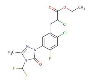 Carfentrazone-ethyl (CAS 128639-02-1) - chemical structure image
