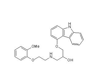 Carvedilol (CAS 72956-09-3) - chemical structure image