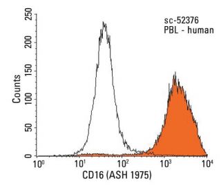 CD16 Antibody (ASH 1975) - Flow Cytometry - Image 13025