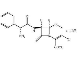 Cefaclor, Monohydrate (CAS 70356-03-5) - chemical structure image