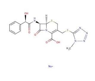 Cefamandole sodium salt (CAS 30034-03-8) - chemical structure image