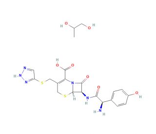Cefatrizine 1,2-propanediol (CAS 64217-62-5) - chemical structure image