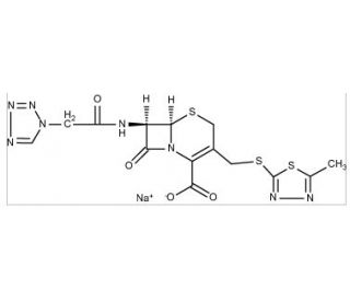 Cefazolin sodium salt (CAS 27164-46-1) - chemical structure image