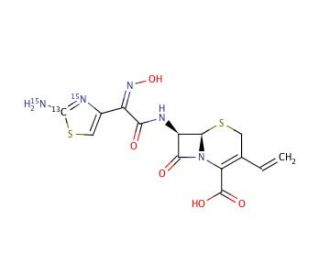 Cefdinir-15N2,13C - chemical structure image