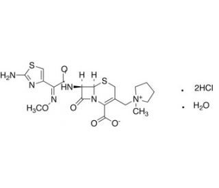 Cefepime Dihydrochloride Monohydrate (CAS 123171-59-5) - chemical structure image