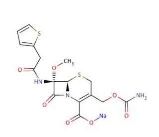 Cefoxitin sodium salt (CAS 33564-30-6) - chemical structure image