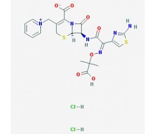Ceftazidime dihydrochloride (CAS 73547-70-3) - chemical structure image