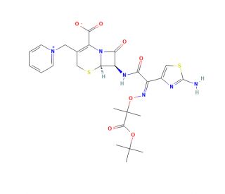 Ceftazidime t-Butyl Ester (CAS 102772-66-7) - chemical structure image