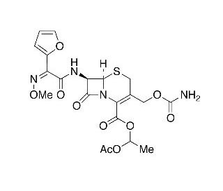 Cefuroxime axetil (CAS 64544-07-6) - chemical structure image