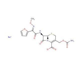 Cefuroxime Sodium Salt (CAS 56238-63-2) - chemical structure image