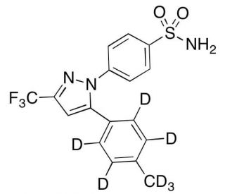Celecoxib-d7 (CAS 544686-21-7) - chemical structure image