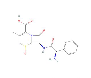 Cephalexin Sulfoxide (CAS 56193-21-6) - chemical structure image