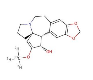 Cephalotaxine-13C,d3 (CAS 24316-19-6 (unlabeled)) - chemical structure image