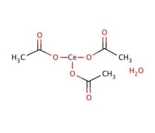 Cerium(III) acetate hydrate (CAS 206996-60-3) - chemical structure image