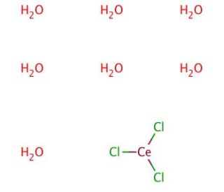 Cerium(III) chloride heptahydrate (CAS 18618-55-8) - chemical structure image