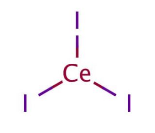 Cerium(III) iodide (CAS 7790-87-6) - chemical structure image