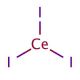 Cerium(III) iodide (CAS 7790-87-6) - chemical structure image