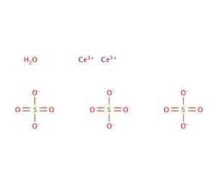 Cerium(III) sulfate octahydrate (CAS 10450-59-6) - chemical structure image