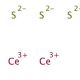 Cerium(III) sulfide (CAS 12014-93-6) - chemical structure image