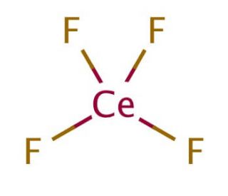 Cerium(IV) fluoride (CAS 10060-10-3) - chemical structure image