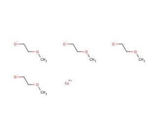 Cerium(IV) methoxyethoxide, 18-20% w/w in methoxyethanol (CAS 876107-33-4) - chemical structure image